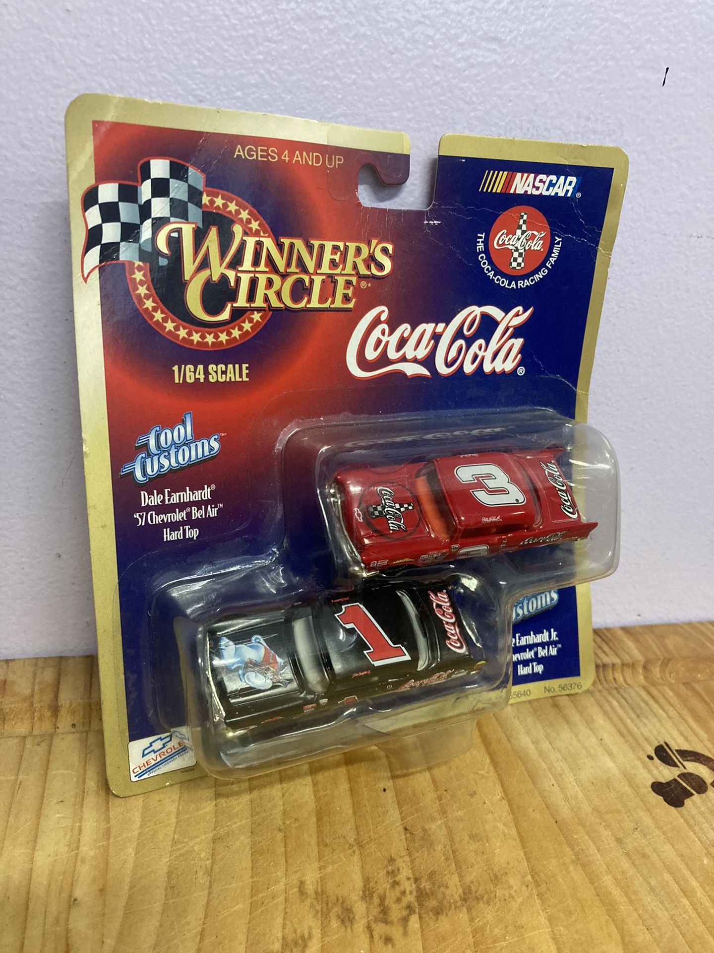 Dale Earnhardt, Coca-Cola 1/64 Scale NASCAR, 1957 Chevy Bel Air Hard Top 