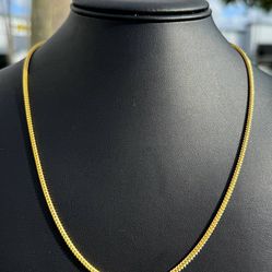 New Jewelry 14k yellow gold Franco necklace chain 20" 2.00mm width