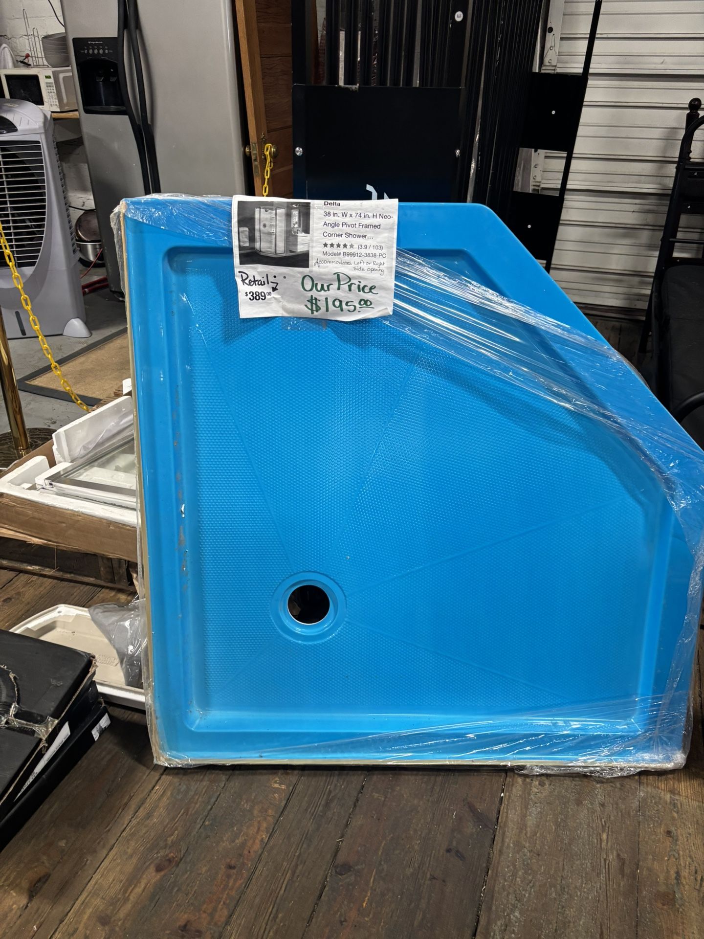 Shower Base With The Glass Doors