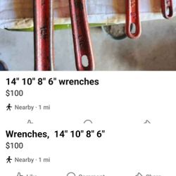 14 10 8 6" Wrenches 