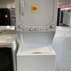 GE GUD24ESSMWW WASHER AND ELECTRIC DRYER COMBO