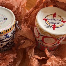 Anthropologie Valentines Day Present, Matching Cups, Mugs 