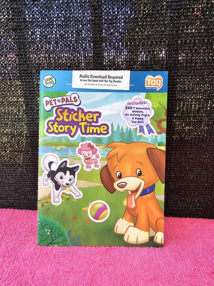 LeapFrog LeapReader Tag Book Pet Pals Sticker Story Time