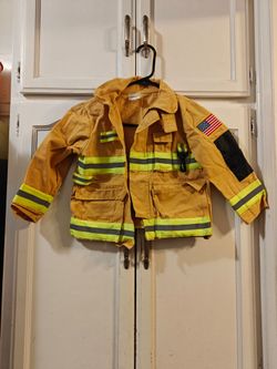 Firefighter Kid Costume  size small to medium