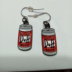 Duff Beer Earrings, Simpsons 