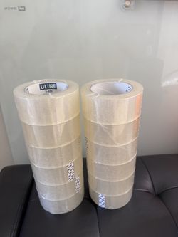 (12) Uline S-423 Industrial Tape - 2 Mil, 2" x 110 yds, Clear