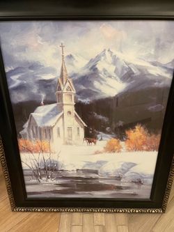 Beautiful Kirkland Winter Scene Framed Picture