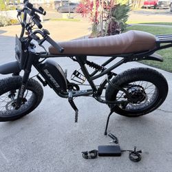 Super73 R RX electric motorbike e-bike original owner 105 total miles upgrades and mods bike 28+ mph