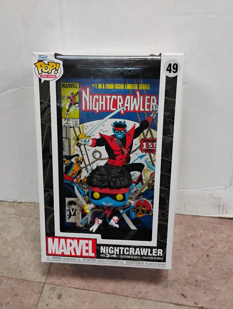 Exclusive Funko Pop! Comic Covers Marvel Nightcrawler vinyl figure