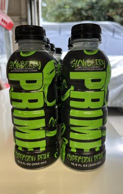 NEW PRIME HYDRATION DRINK GLOWBERRY FLAVORED 116.9 FL OZ BOTTLE LOGAN KSI RARE