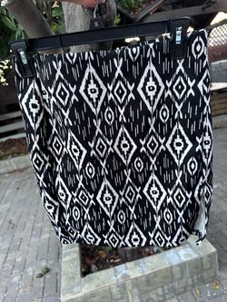 Black & White Geometric Print Women's Skirt