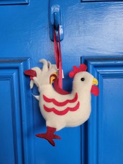 Felt Chicken Plush Ornament