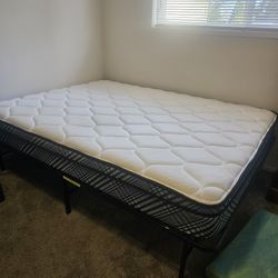 Full Size Bed frame + mattress 