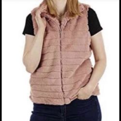 Brandnew  Rabbit Faux Fur Vest - Soft Polyester Womens Vest-Small