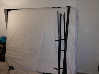 King size Bed frame, box springs & mattress
