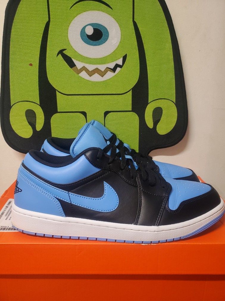 Air Jordan Retro 1 Low UNC Blue Edition.  Size 12.5 Men's