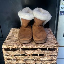 Tan Fur Boots