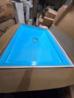 PROFLO Hammond 48" x 34" Rectangular Shower Base with Single Threshold and Center Drain