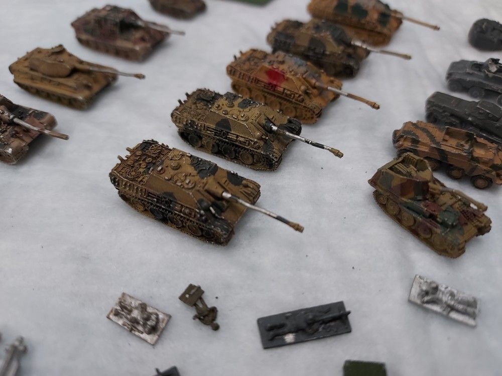 Micro Armor WW2 german Tanks And 88 Flack 