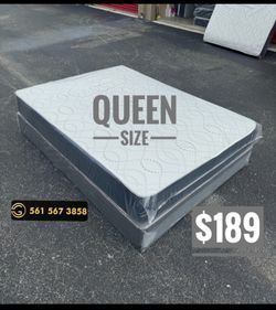 Queen Mattress Set – Medium – Brand New – Delivery Available 🚚