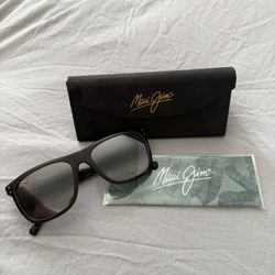 Maui Jim MJ 802 - 14G Black Polarized Mirrored Velzyland Sunglasses