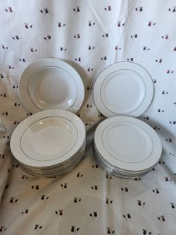 Target Home McAllister Platinum  Rimmed LOT OF 16