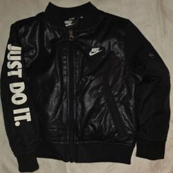 Nike Lightweight Padded Black Bomber Jacket 3T