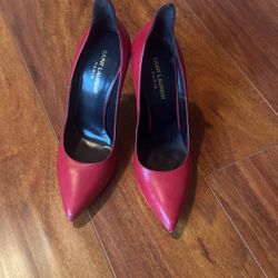 Saint Laurent Red High Heels Size 38