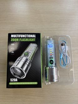 Multifunctional Zoom Flashlight – Rechargeable LED