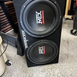MTX Dual 12” Subs And Amp