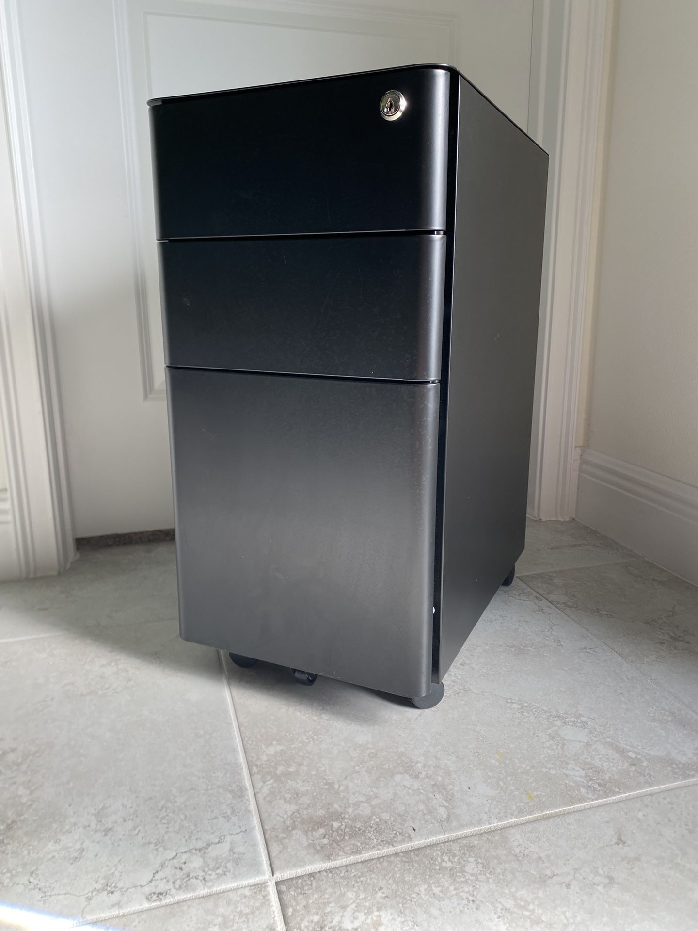 Black Metal Filing Cabinet