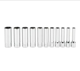 ICON 1/4 in. Drive Metric Professional Deep Socket Set, 11-Piece