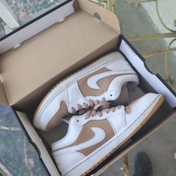 Jordan 1 Low Wht/Beige 