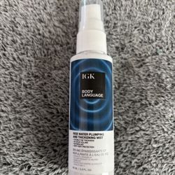 NEW IGK BODY LANGUAGE RICE WATER PLUMPING AND THICKENING MIST $6!