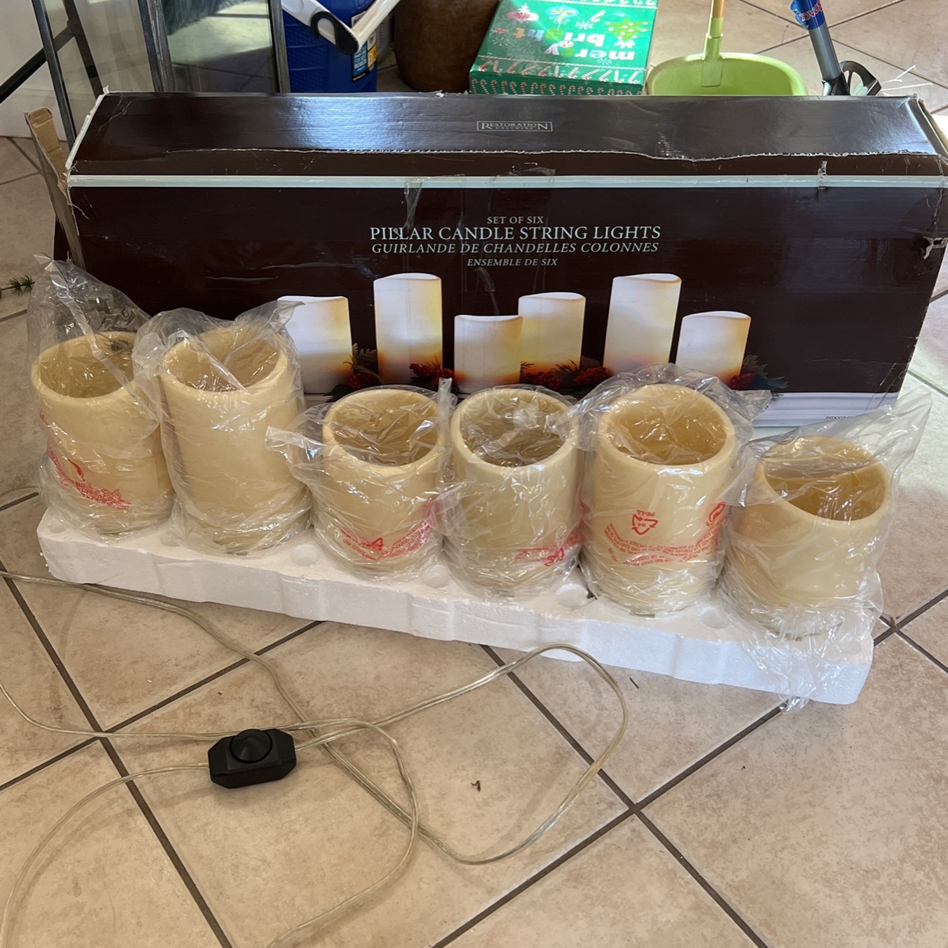 Pillar Candle String Lights