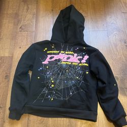 Black/Pink Sp5der Hoodie