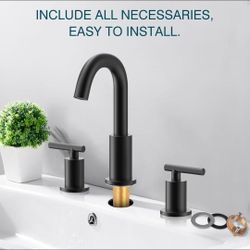 TRUSTMI 2-Handle 8-inch Bathroom Faucet  And Sink 
