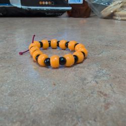 Halloween Orange And Black Braclet