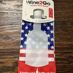 The Original Foldable and Reusable Wine Pouch that Holds a Full 750ml Bottle, US