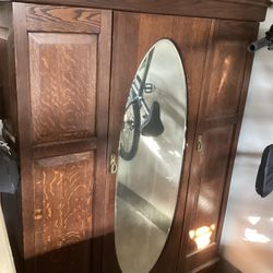Antique Oak Armoire