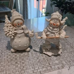 Frosty Snowman & Hockey Player Snowman.