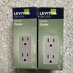 Enchufe Leviton Decora 15A-125V 5325-WS ~