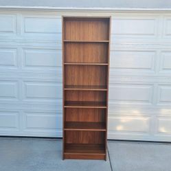 1970s Made In Denmark Teak Tall Bookcase Danish Mid Century