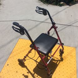 Walking Chair For Sale Red Nice Like New Condition Come On By Like New Only Used A Few Times😁