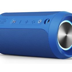 New In Box Bluetooth Speaker,Portable Wireless,Waterproof IPX7Speaker,TWS Pairing Stereo Sound,Long Lasting Playtime for Home,Travel,Blue