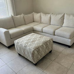 Beige L-Shaped Sectional Sofa – New Condition - Phoenix, AZ