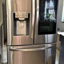 LG French Door Refrigerator - Stainless Steel - 24 cu ft