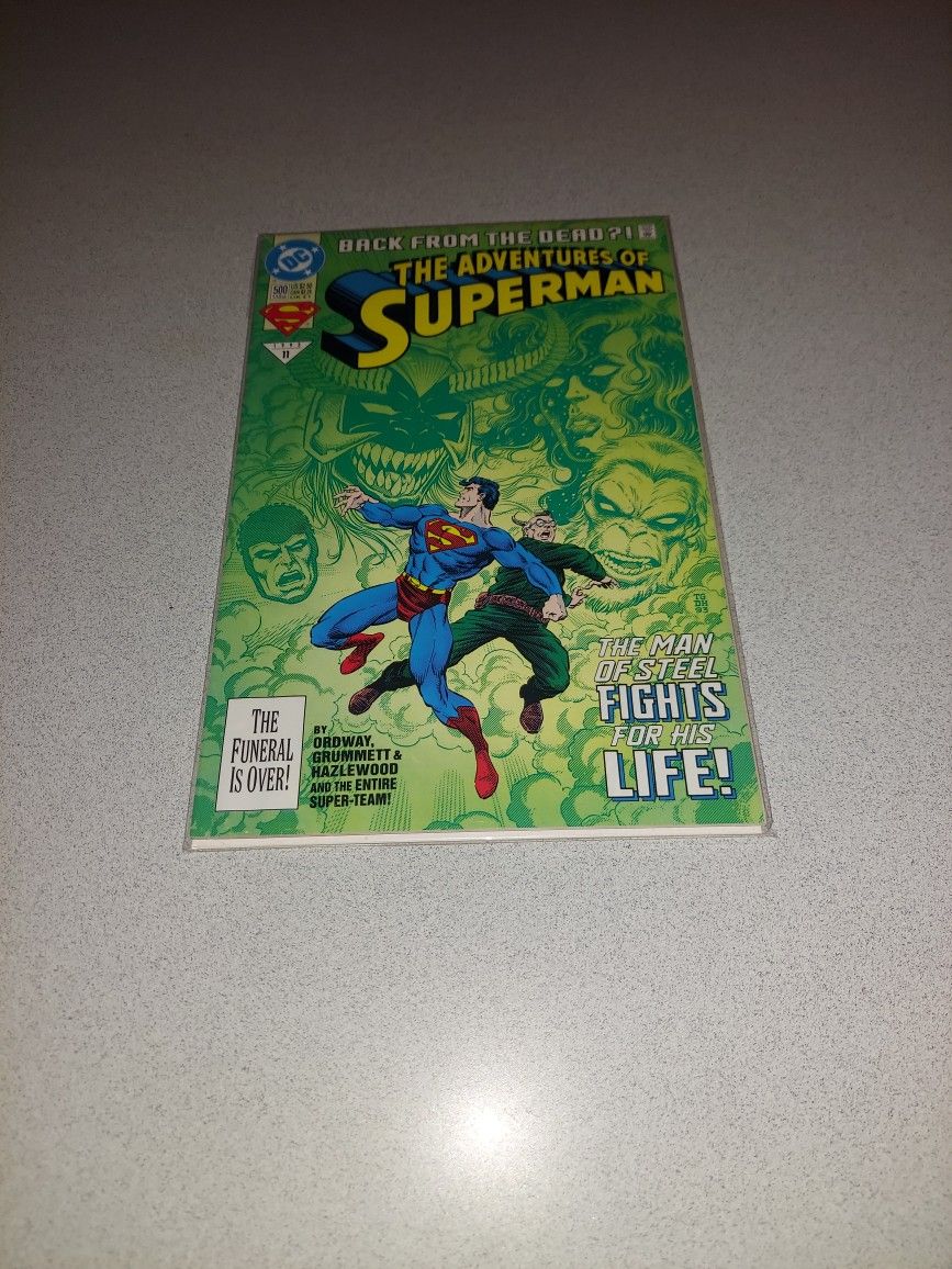 THE ADVENTURES OF SUPERMAN #500 COMIC BAGGED AND BOARDED