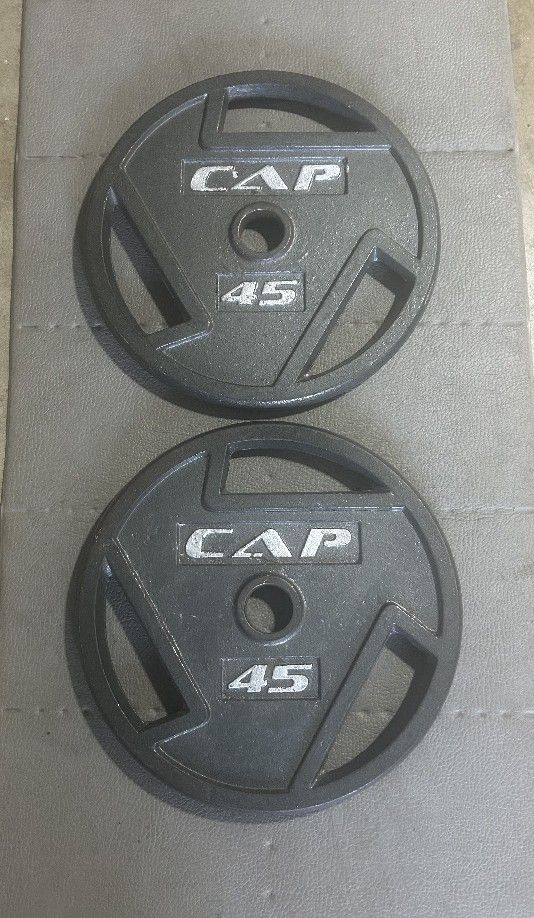 Set Of 45lb Olympic Weight Plates