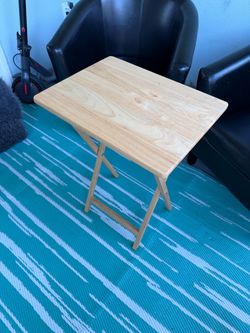 Wooden Folding Tray Table